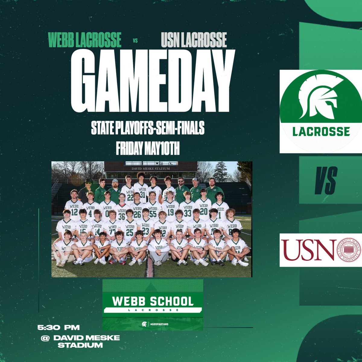 Webb Lacrosse (@webb_lax) on Twitter photo Webb improves to 14-2 defeating USN in the TSLA State Semifinals 11-0. Webb now advances to the State Championship Game Friday May 17th in Nolensville at 5pm. Opponent TBD #JobsNotDone
<a href="/5StarPreps/">5Star Preps</a> <a href="/CoachSilvera/">Coach Rico in the 423</a> <a href="/KnoxWebbSports/">Webb Athletics</a> <a href="/prepxtra/">PrepXtra</a> <a href="/TJ3rd_/">Toyloy Brown III</a> <a href="/wownetwork/">W.O.W.  Network</a> <a href="/TSLA_Lacrosse/">TSLA Lacrosse</a> Webb improves to 14-2 defeating USN in the TSLA State Semifinals 11-0. Webb now advances to the State Championship Game Friday May 17th in Nolensville at 5pm. Opponent TBD #JobsNotDone
<a href="/5StarPreps/">5Star Preps</a> <a href="/CoachSilvera/">Coach Rico in the 423</a> <a href="/KnoxWebbSports/">Webb Athletics</a> <a href="/prepxtra/">PrepXtra</a> <a href="/TJ3rd_/">Toyloy Brown III</a> <a href="/wownetwork/">W.O.W.  Network</a> <a href="/TSLA_Lacrosse/">TSLA Lacrosse</a>