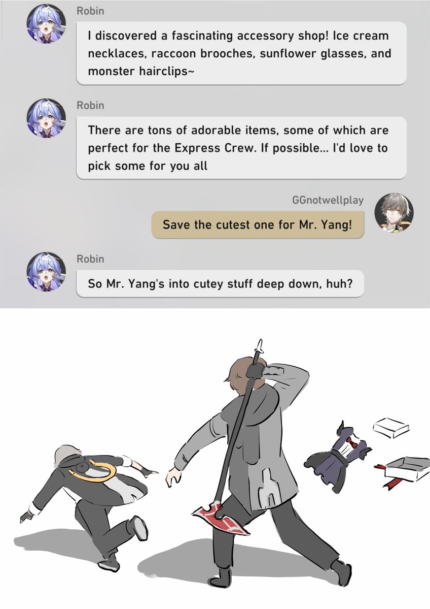 Wholesome moment to trolling real quick 
#HonkaiStarRail #caelus #weltyang #robin