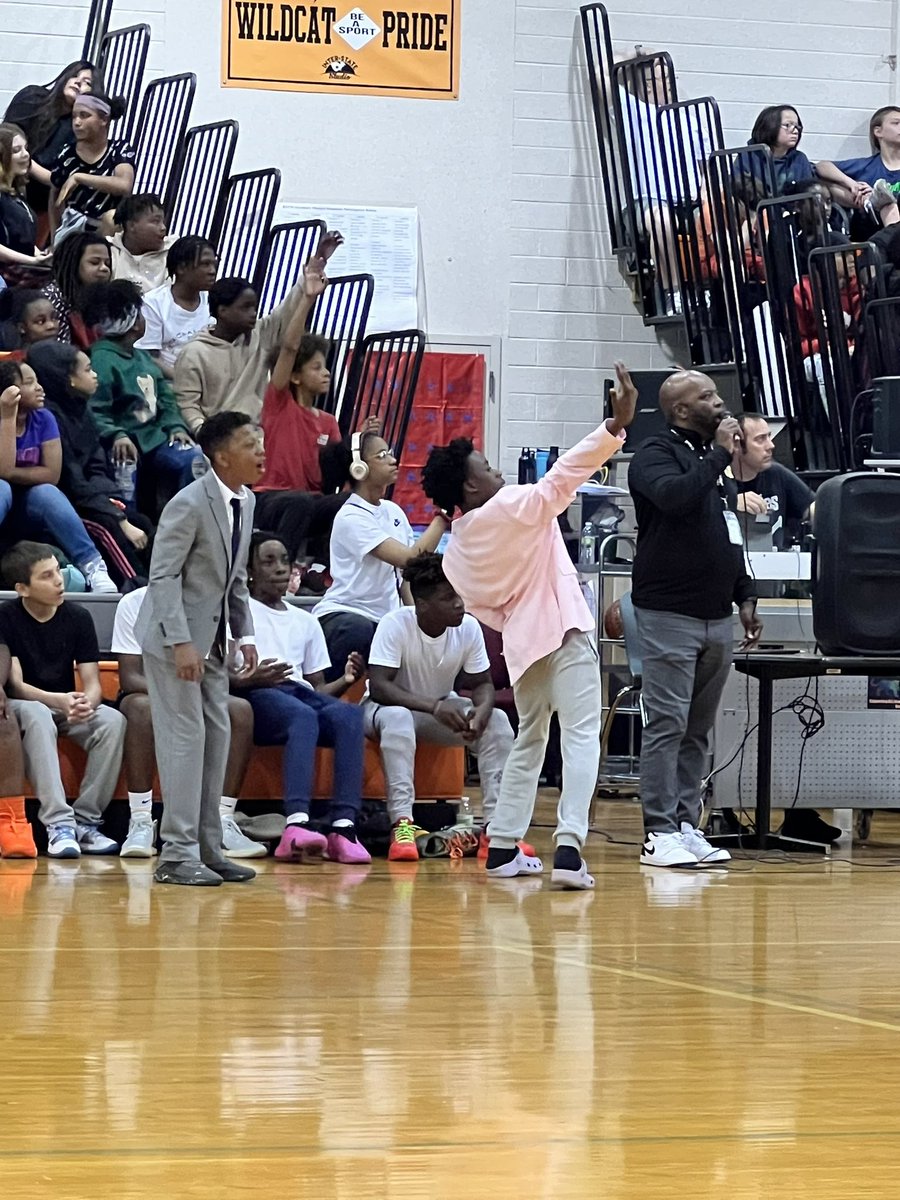 #KSTMproud of our staff and students that participated in the second semester PEP RALY. Huge shout-out to Coach Pouncil and our first ever, KSTM dance team on their debut performance today at half-time! Enjoyed the 3rd annual staff vs. student basketball 🏀! #OPSProud 2 of 3