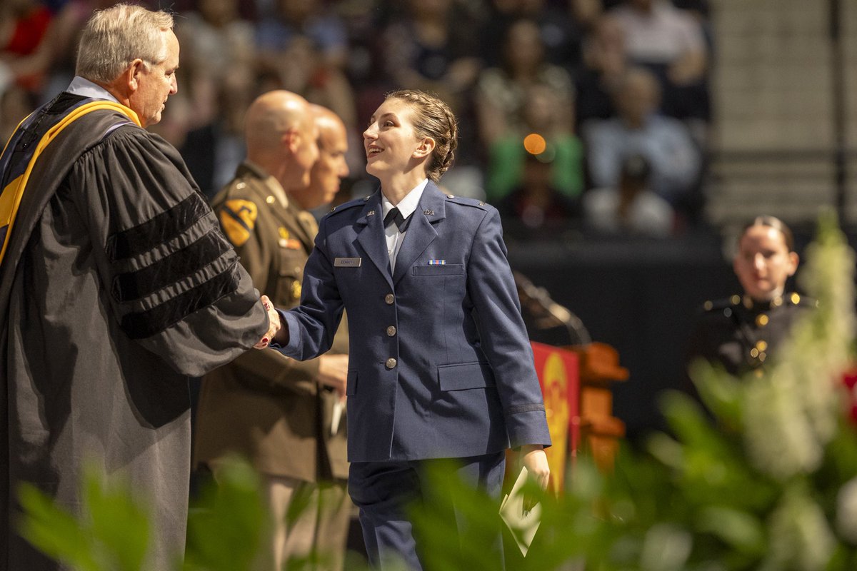 This afternoon, the Texas A&M Corps of Cadets commissioned the largest class of military officers in nearly 40 years! 165 cadets will join the U.S. armed forces as second lieutenants and ensigns. Congratulations! Thank you for your willingness to protect and serve our country!