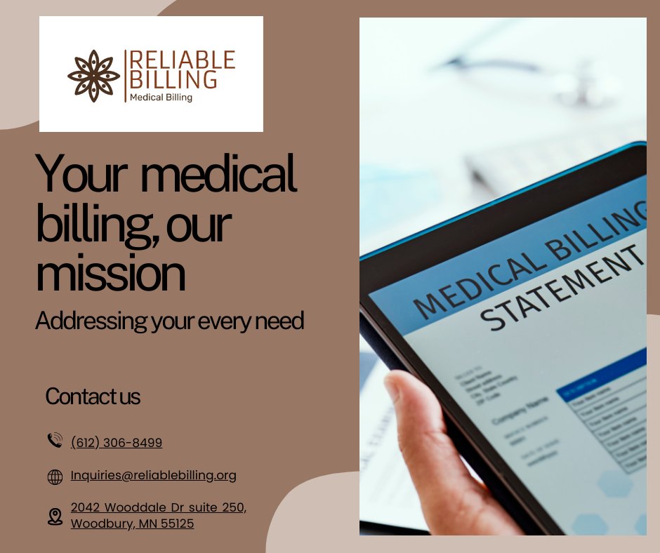 'Reliable Billing LLC: Your one-stop solution for all medical billing needs!  #BillingExperts #MedicalBilling'
