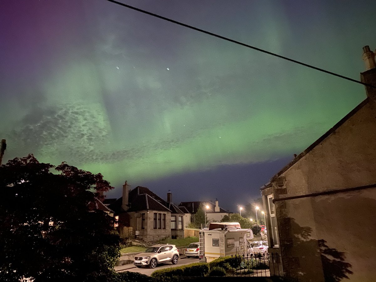 What a view from our house tonight… #NorthernLights