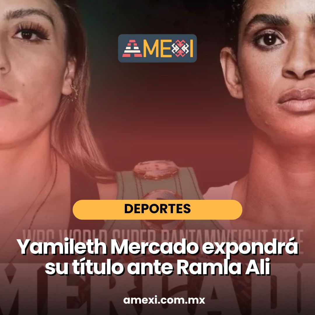 #Deportes | ¡No te pierdas la pelea entre #YamilethMercado y #RamlaAli! La campeona expondrá su título en la octava defensa del cinturón verde y oro. 🥊 

👉lc.cx/Yt098A

#MercadoVsAli #Boxeo #amexi