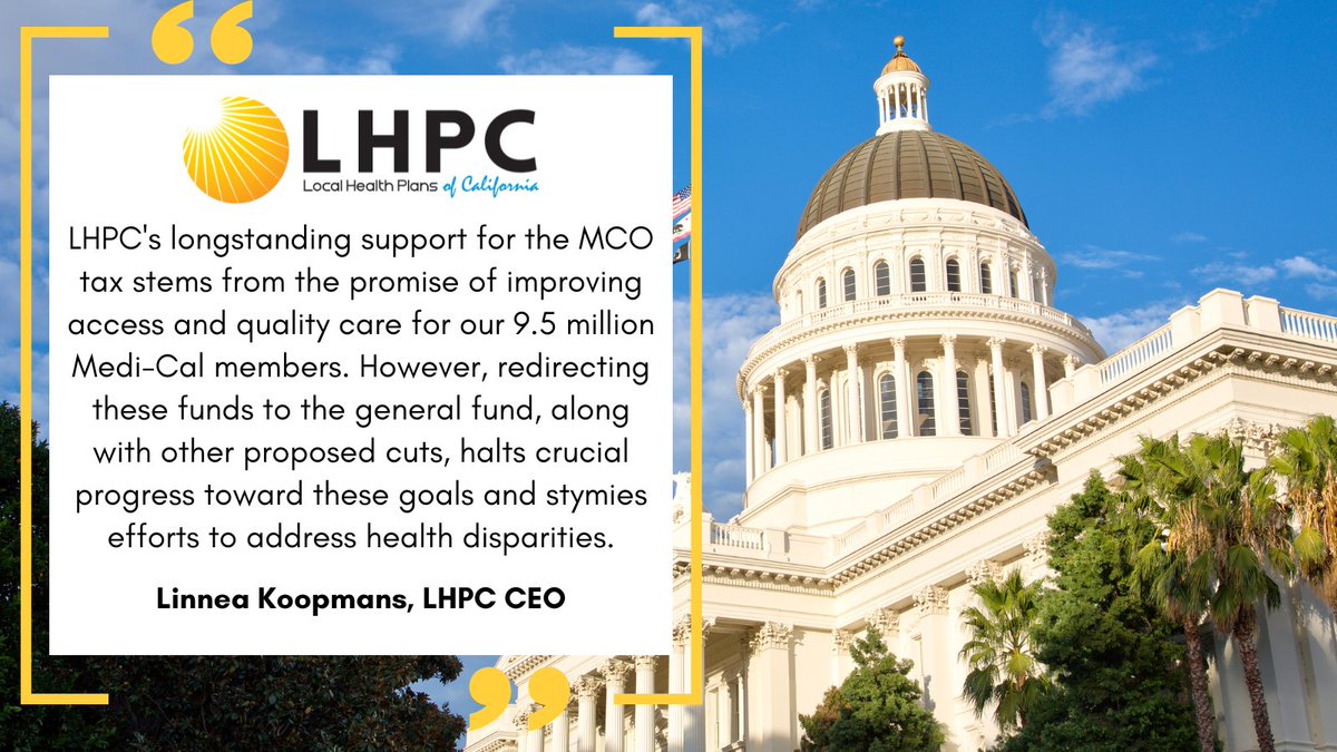 Local Health Plans of California CEO Linnea Koopmans reacts to Gov. Newsom's May Budget Revision proposal. See full statement: bit.ly/3WIClYK #CABudget