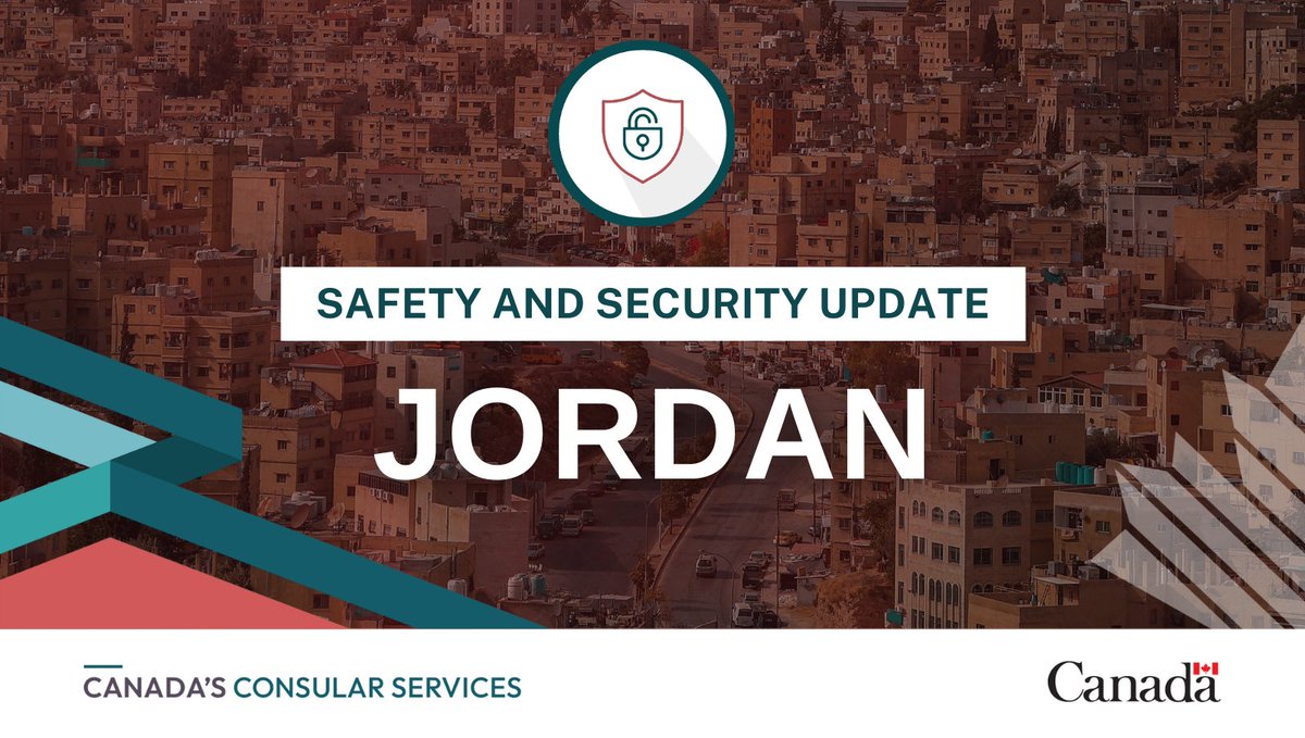 We have updated the regional risk level and the safety and security sections of our advice for #Jordan with information on refugee camps, debris from drone and missile activity, demonstrations and travel disruptions: travel.gc.ca/destinations/j…
