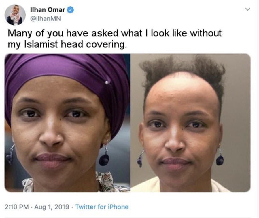No wonder @IlhanMN... Why is it that ya'll Leftists want to make everything about YOURSELVES. Have you looked in the mirror lately @IlhanMN? 👇