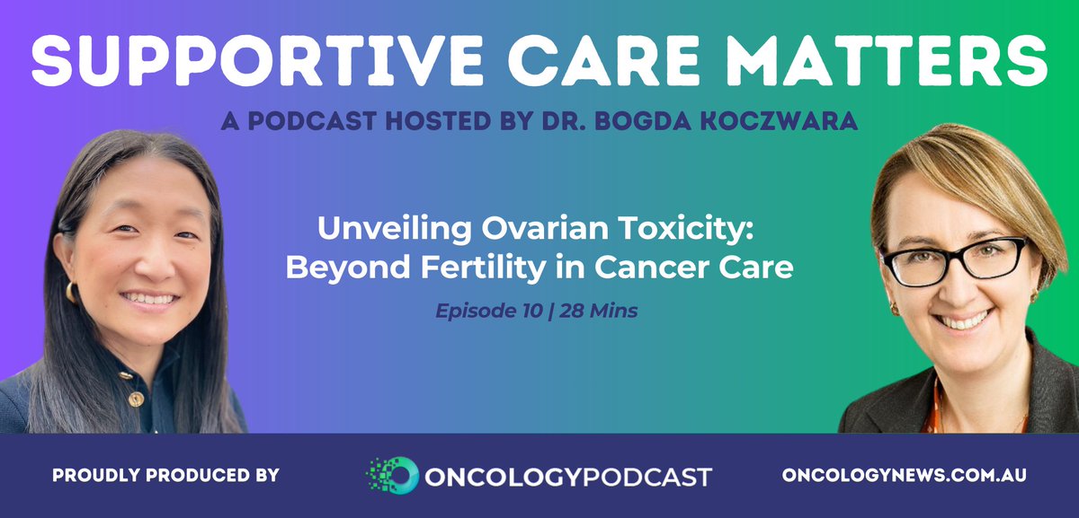 Oncology News Australia (@oncologynewsaus) on Twitter photo NEW PODCAST: Discover why ovarian preservation must be part of cancer treatment discussions in <a href="/bogda_koczwara/">Bogda Koczwara 🌻🌻🌻</a>'s Supportive Care Matters, with <a href="/CuiWanda/">Wanda (Wanyuan) Cui</a>. Listen here: t.ly/reRX8 #Oncofertility #CancerTreatment #WomensHealth #SupportiveCareMatters #OvarianToxicity NEW PODCAST: Discover why ovarian preservation must be part of cancer treatment discussions in <a href="/bogda_koczwara/">Bogda Koczwara 🌻🌻🌻</a>'s Supportive Care Matters, with <a href="/CuiWanda/">Wanda (Wanyuan) Cui</a>. Listen here: t.ly/reRX8 #Oncofertility #CancerTreatment #WomensHealth #SupportiveCareMatters #OvarianToxicity