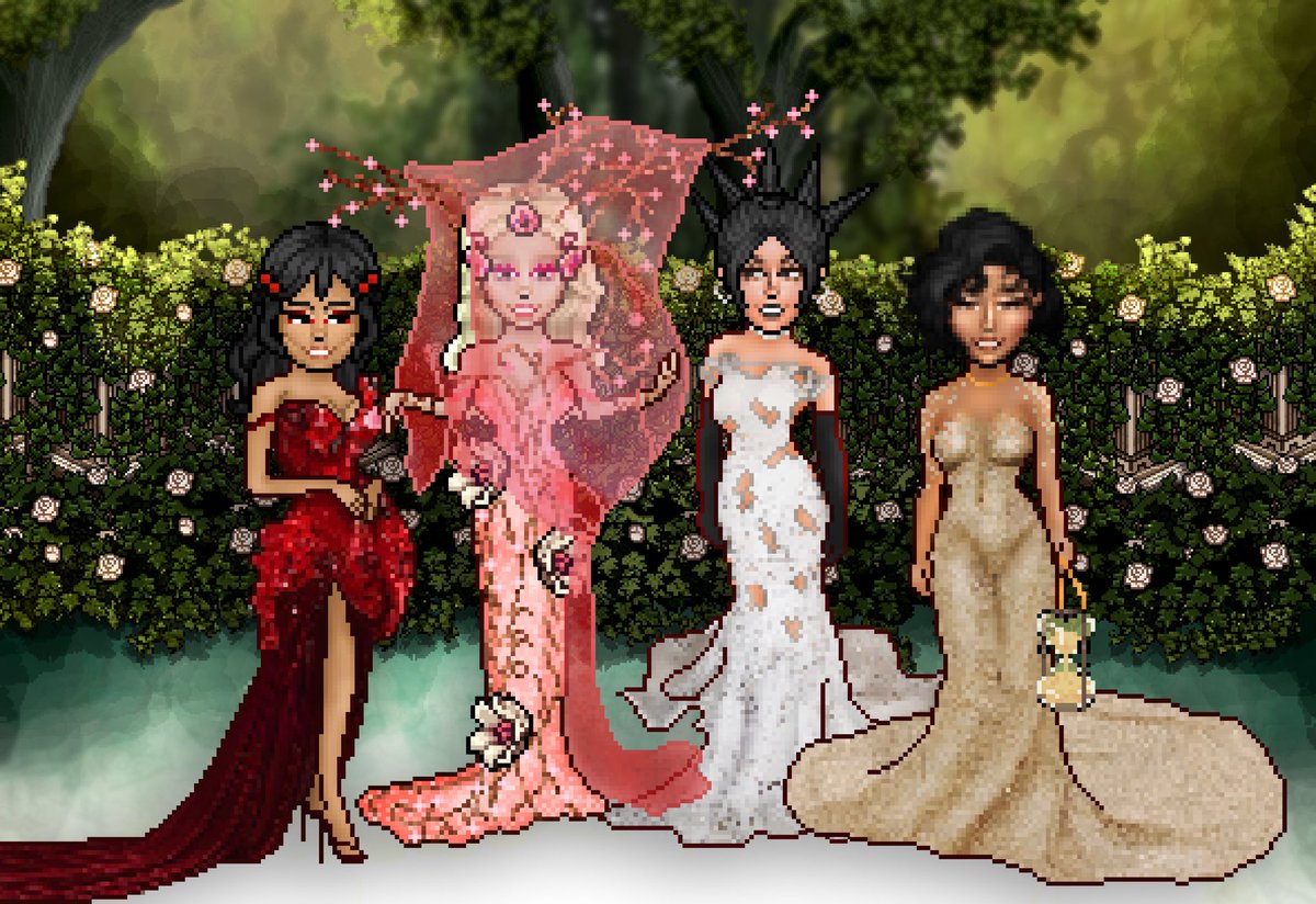 habsoko's tweet photo. So happy to have dressed myself and these 3 incredibly beautiful STARS in Soko Couture for #TheMetGala2024. Thank you for entrusting me @habsonia, @ravenerotica, and @habnickileah. You ladies are my muses. ❤️ @habmetgal https://t.co/JS1ARiuTXH