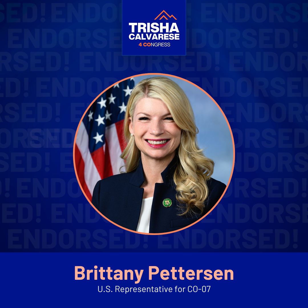 🚨ENDORSEMENT ALERT🚨: We are thrilled to announce we earned the support of @pettersen4co! Thank you, Rep. Petterson! We need more pro-choice women in Congress – Team Trisha