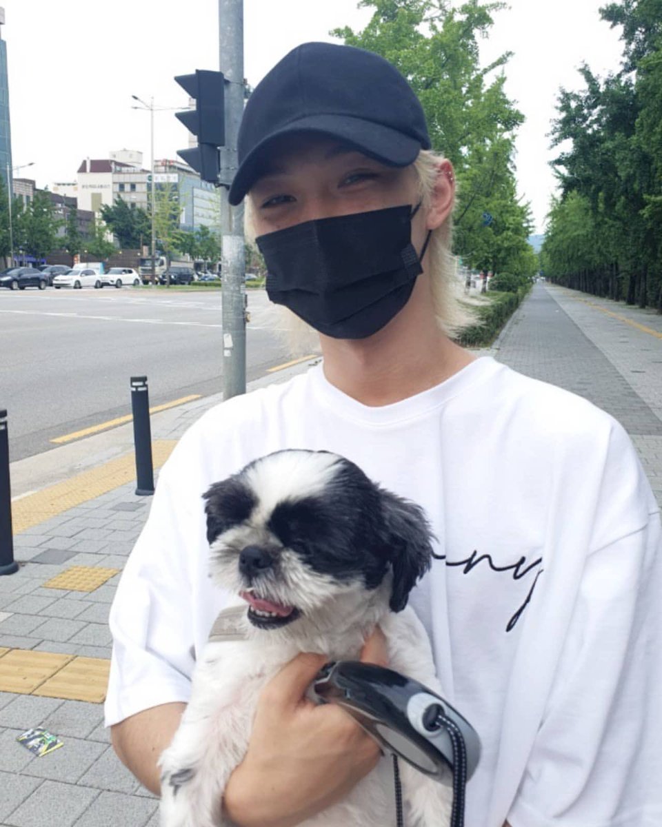 watsonyb66's tweet image. 용복이랑 강아지 같이 찍은 사진만 보면 몽글몽글해져