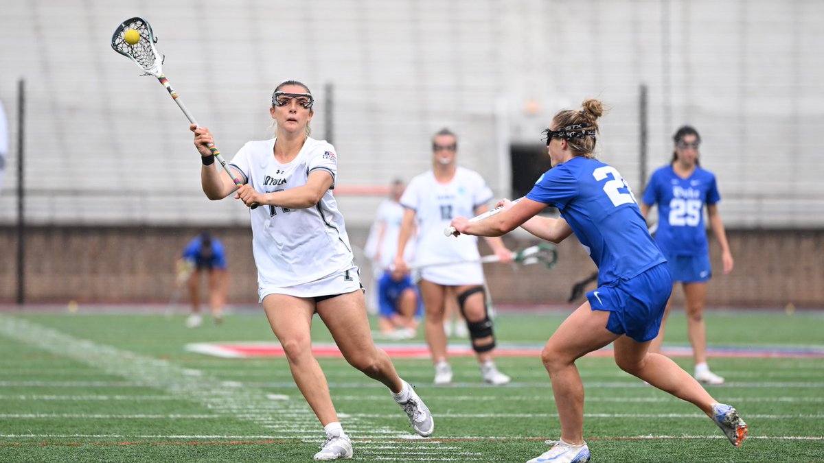 Loyola (@LoyolaWLax) advanced to the 2024 NCAA Division I Women’s Lacrosse Championship Second Round after a 16-11 victory over Duke in an NCAA first-round matchup. Loyola Maryland will take on No. 8 Penn on Sunday, May 12 patriotleague.org/news/2024/5/10…