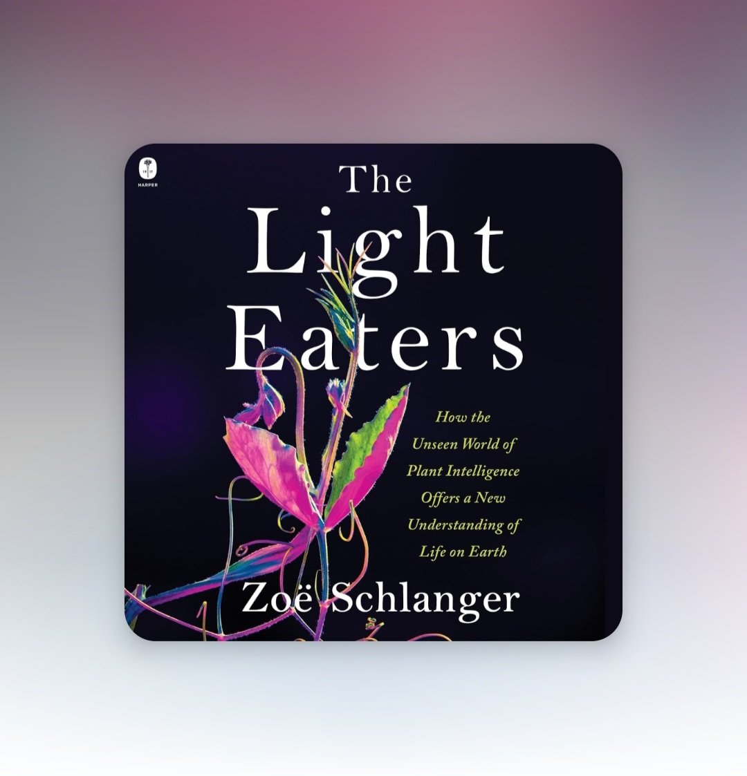 For my book #24 of #52books2024, I have selected '#TheLightEaters: How the Unseen World of Plant Intelligence Offers a New Understanding of Life on Earth' by @zoeschlanger. @TheAtlantic @harperbooks @HarperAudio @audible_com #ReadByTheAuthor