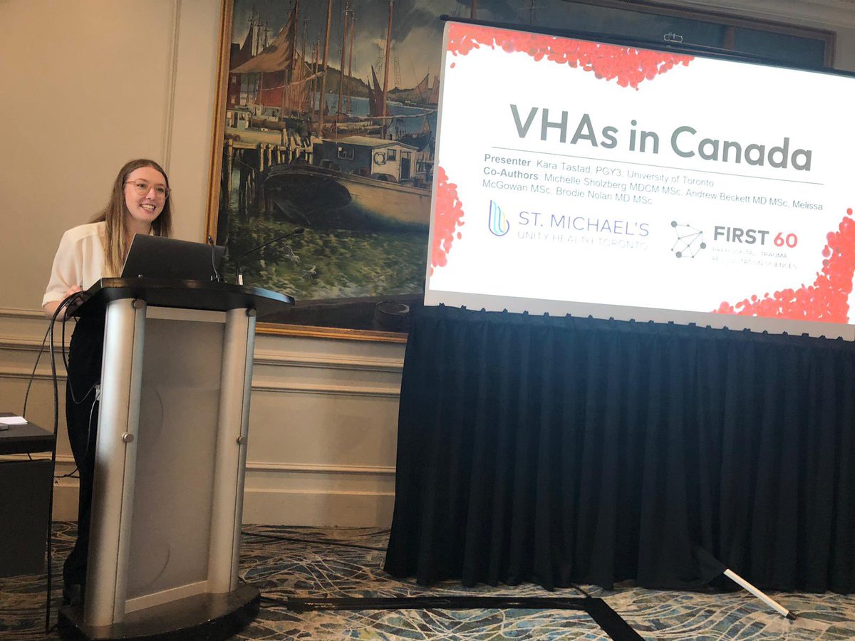 Thanks @TACTraumaCanada for having me present on “Viscoelastic testing at Canadian trauma centres: A cross sectional survey of current practices, barriers, and facilitators to implementation”!

@FIRST60_resus and I had a great time in Halifax!