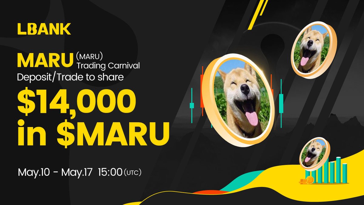 🔥 Join the #LBank community and participate in the $MARU trading and deposit competitions for a chance to win a share of $14,000 in $MARU tokens! 🎉 @marudogcoin

⏰ Event Duration: May 10 - May 17, 15:00 (UTC)
#LbankListing #LbankIEO #LBankFutures