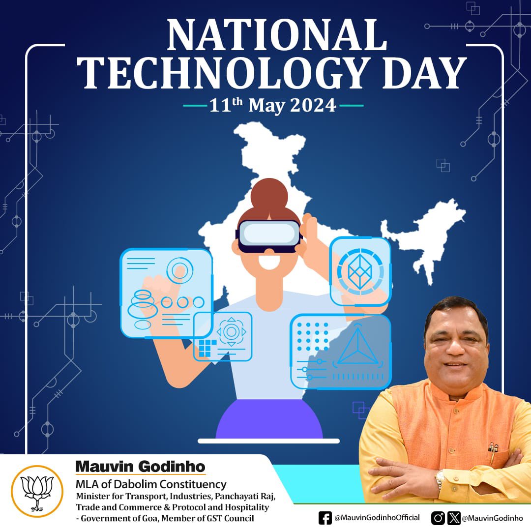 As we celebrate the advancements that have shaped our society and propelled us towards a brighter future, let us also reflect on the immense potential that #Technology holds to address pressing challenges and improve the lives of our people. #NationalTechnologyDay