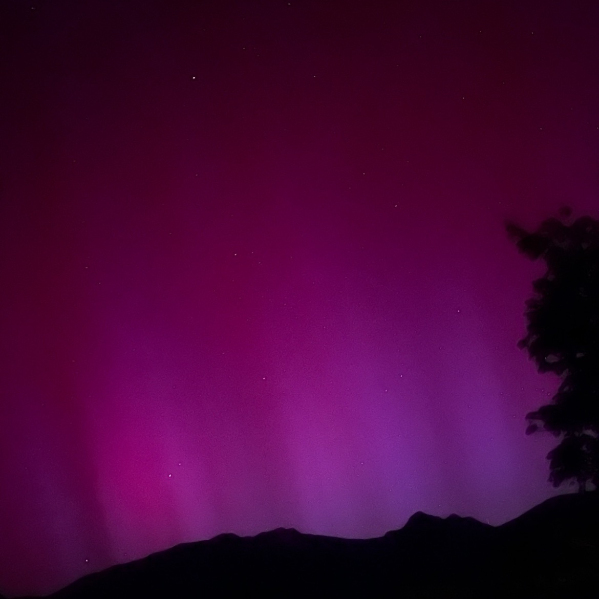 🌈La aurora boreal desde Benasque