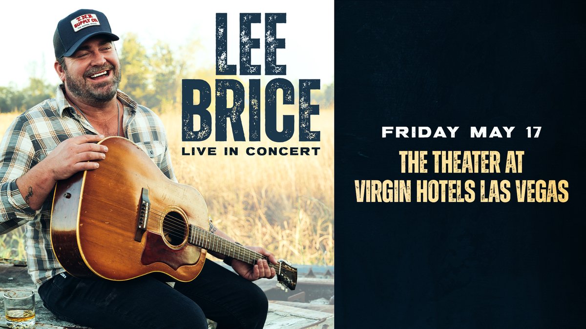 Looking for a quick getaway?🎤🤠 Pack your swimsuit and your boots for a little summer fun in Las Vegas! @leebrice will be LIVE in concert at The Theater inside @VirginHotelsLV next Friday, May 17th. Tickets are available through the link below! bit.ly/NFRpresale_Lee…