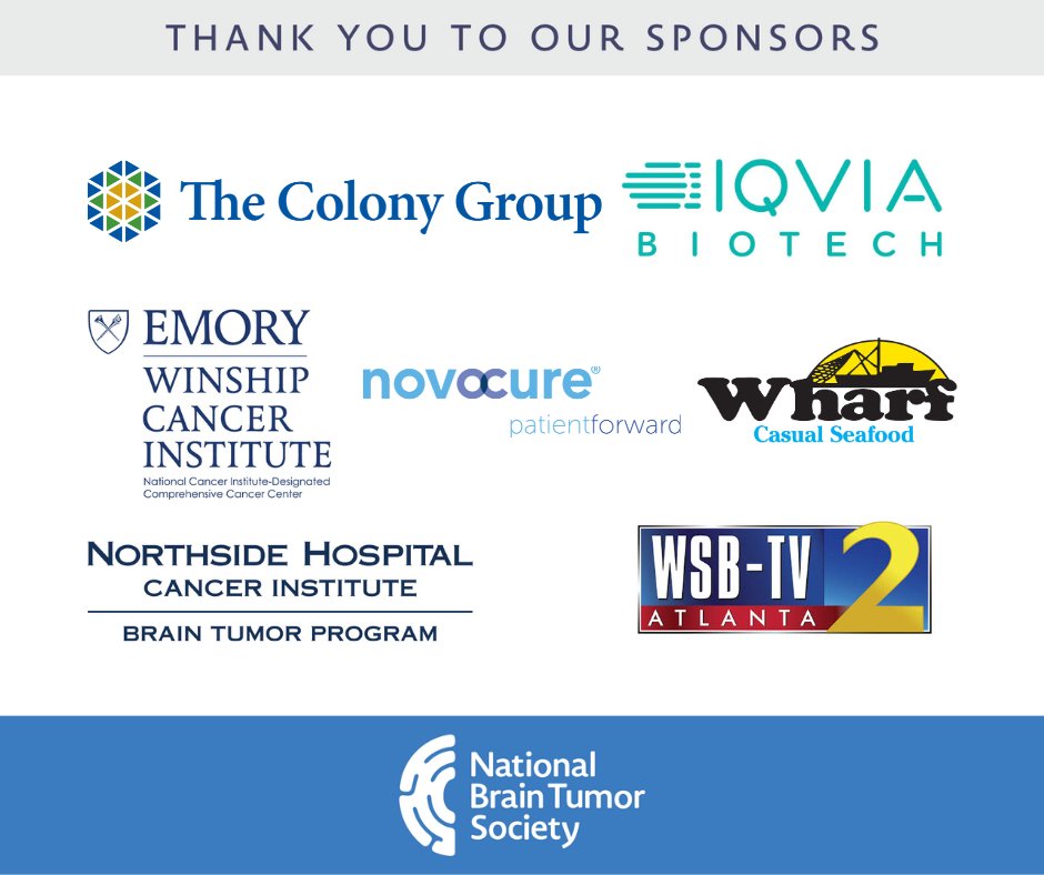 Thank you to the sponsors of the Georgia Brain Tumor Walk & Race. Because of your support, we will hold a moving and memorable event this weekend with thousands of participants motivated to conquer and cure #braintumors — once and for all: braintumor.org/event/georgia-…