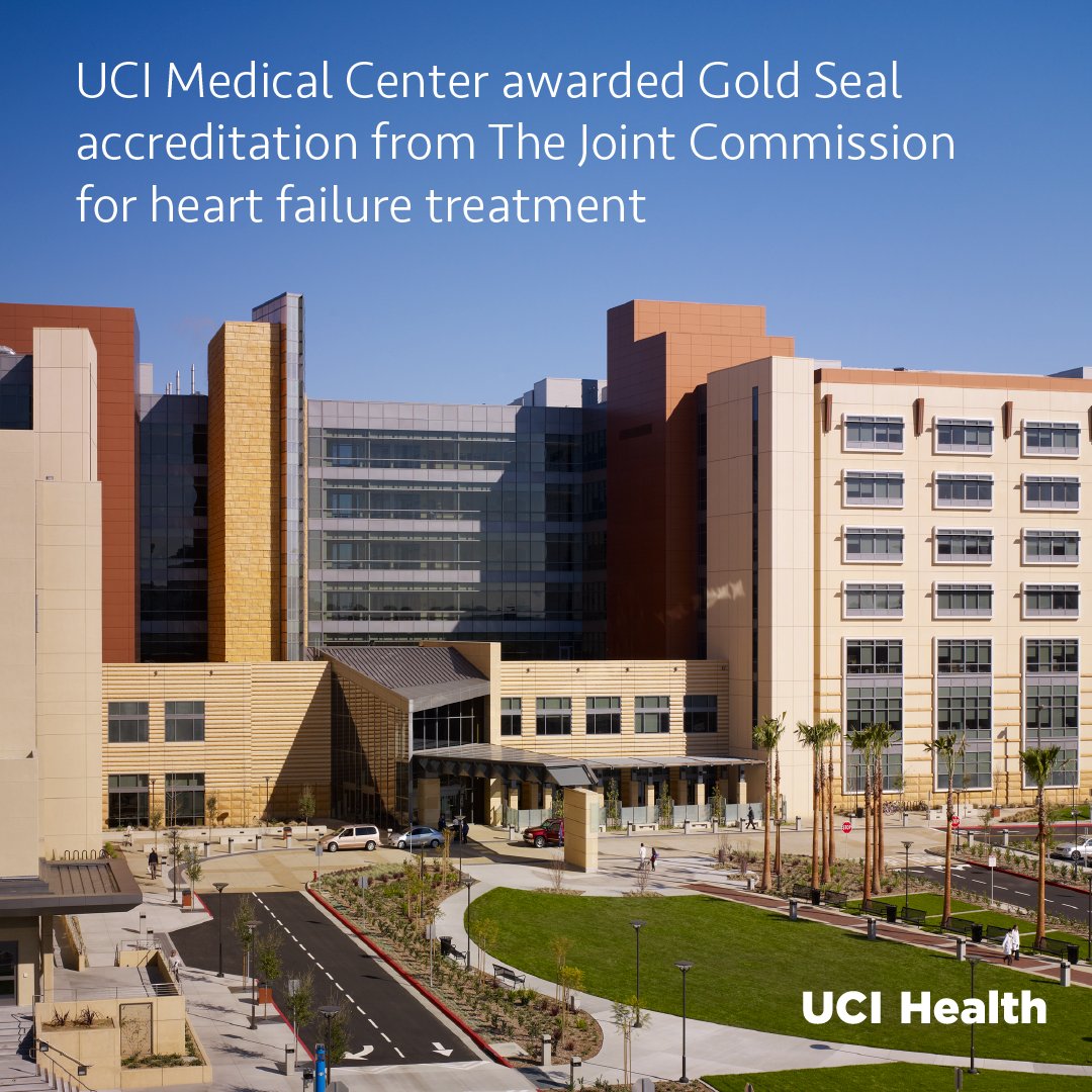 UCI Medical Center has again earned The Joint Commission Gold Seal of Approval® for its Advanced #HeartFailure Program Accreditation by demonstrating continuous compliance with its performance standards.

Learn more at bit.ly/3UzEBPG