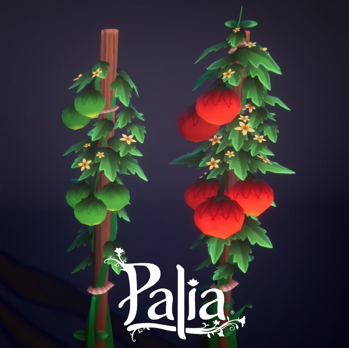 One of the first things I ever modeled for #Palia was some carrots 🥕 and I got to work on a bunch of other crops too! Check out the artstation link below to see a bunch of my other prop work related to crops 💚🧡