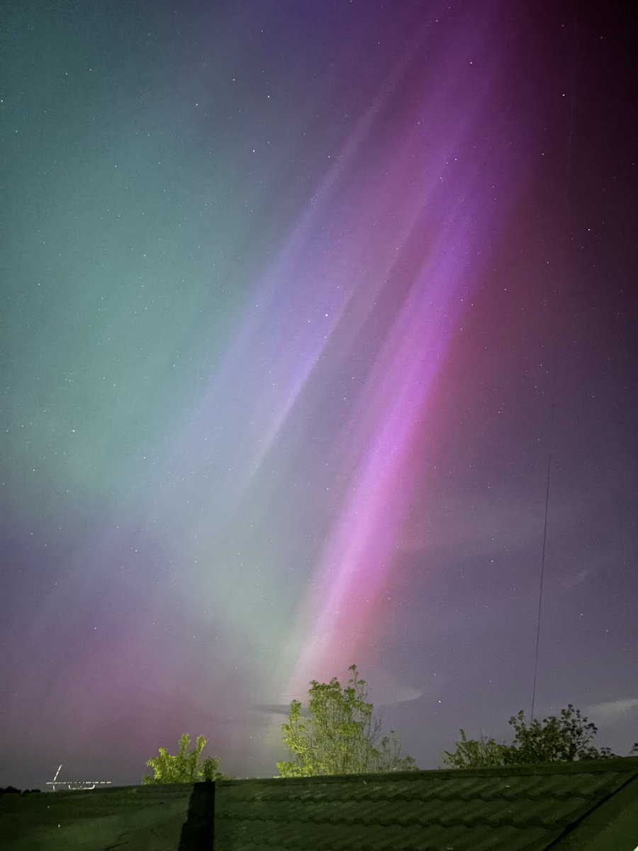 What magic whilst cycling home tonight! #nothernlights #uk