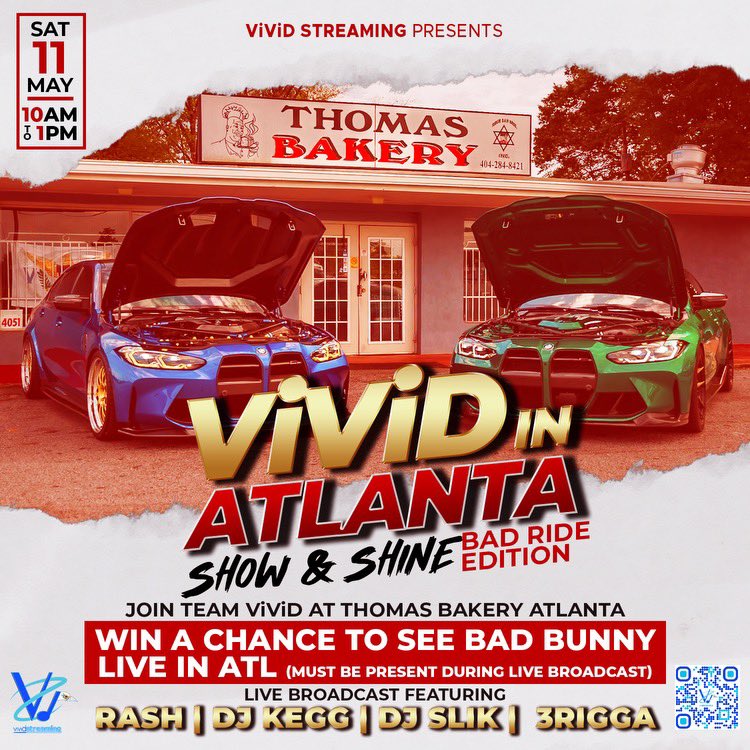We in de “A” Shawty. Thomas Bakery. Come cross. Ticket to see Bad Bunny up for grabs. 
4051 Covington Hwy.
Decatur, GA 30032