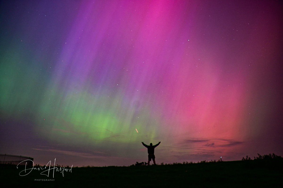 This is me. This is a photo I took. 2330 10.5.24. 

This has neen one of the most surreal nights ever! 

#photography #WorcestershireHour #Worcestershire #StormHour