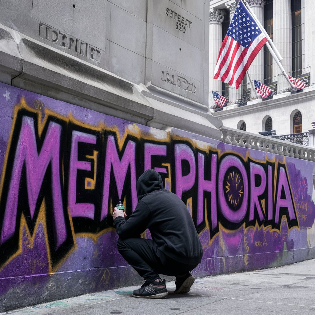 #MEMEPHORIA is slowly creeping through the back alleys of #wallstreet and  the #financialdistrict. Feel the $PHORIA coming soon. #MemeCoinSeason #memecoin #memecoins #wealthredistribution #MemeCoinSeason2024