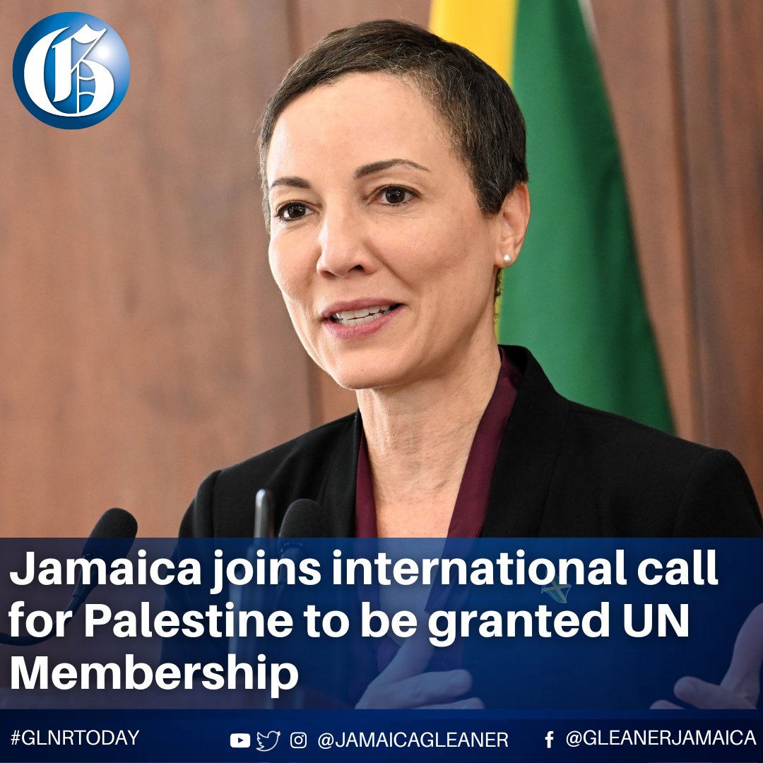 Jamaica today was among 143 countries that voted in favour of a resolution adopted by the United Nations General Assembly for the Security Council to reconsider the application of Palestine for membership of the United Nations. Read more: jamaica-gleaner.com/article/news/2… #GLNRToday