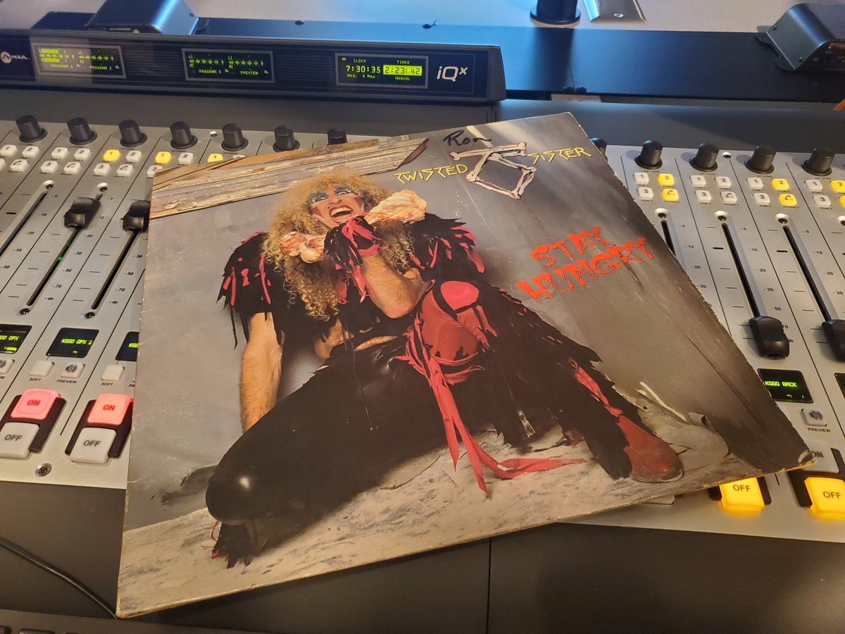 We celebrate the 40th Anniversary of Twisted Sister 'Stay Hungry' tomorrow night starting at 7P on Saturday Night Vinyl! A big thanks to our sponsor Jay's CD and Hobby #vinyl #vinylcollection #twistedsister