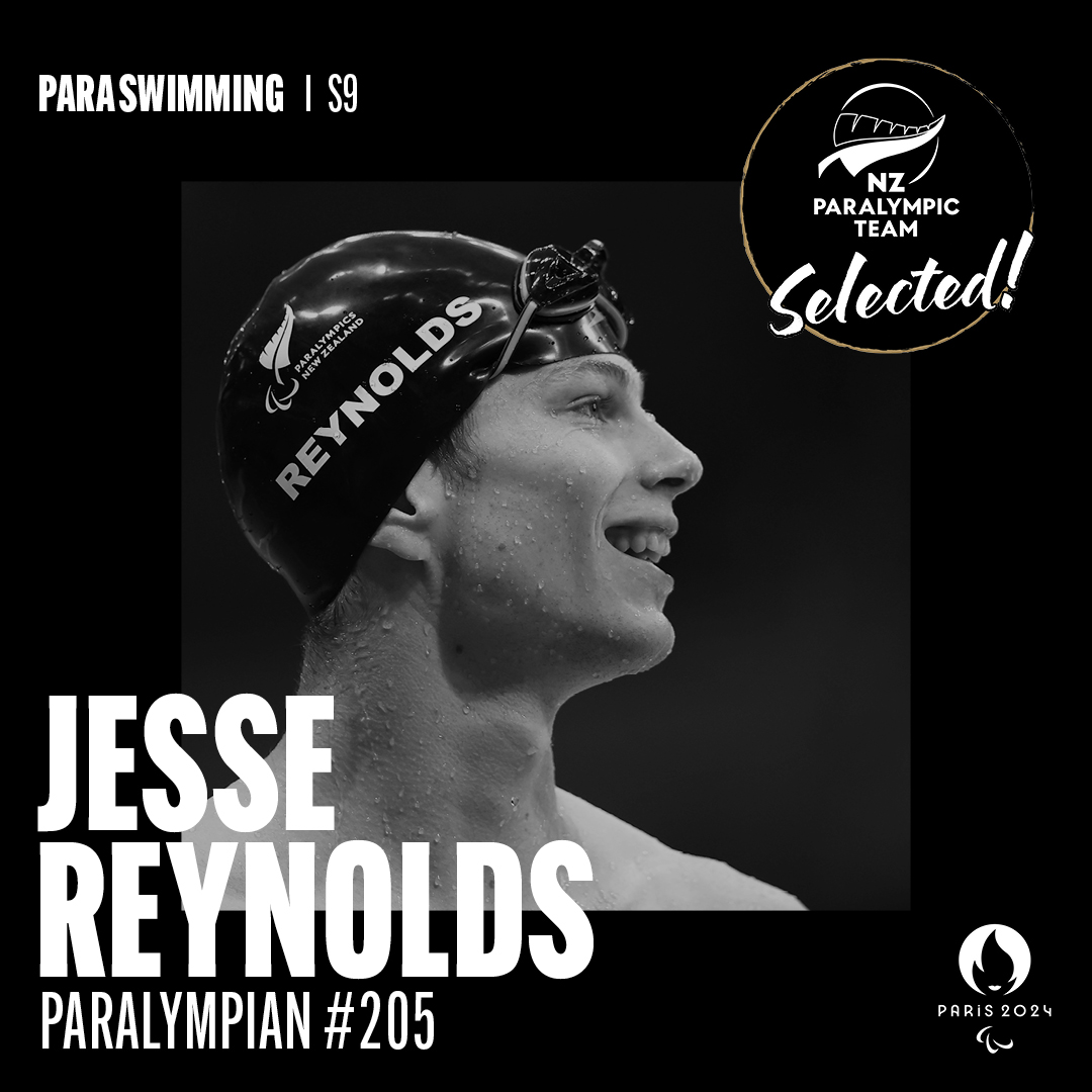 SELECTED!

Meet Paralympian #205 Jesse Reynolds. 

Visit Jesse’s profile to learn more about this amazing Paralympian, and to send your message of support 🙌

paralympics.org.nz/paralympian/je…

#Paris2024
#Paralympics
#ParaSwimming
#OneTeamOneSpirit
#NZParalympicTeam
#GoKiwi