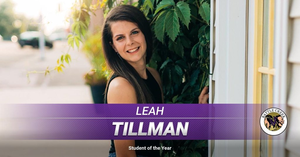 The final Honors Night spotlight goes out to one of the highest achievements our students can earn - Student of the Year! Congratulations to this year's Student of the Year - Leah Tillman!
