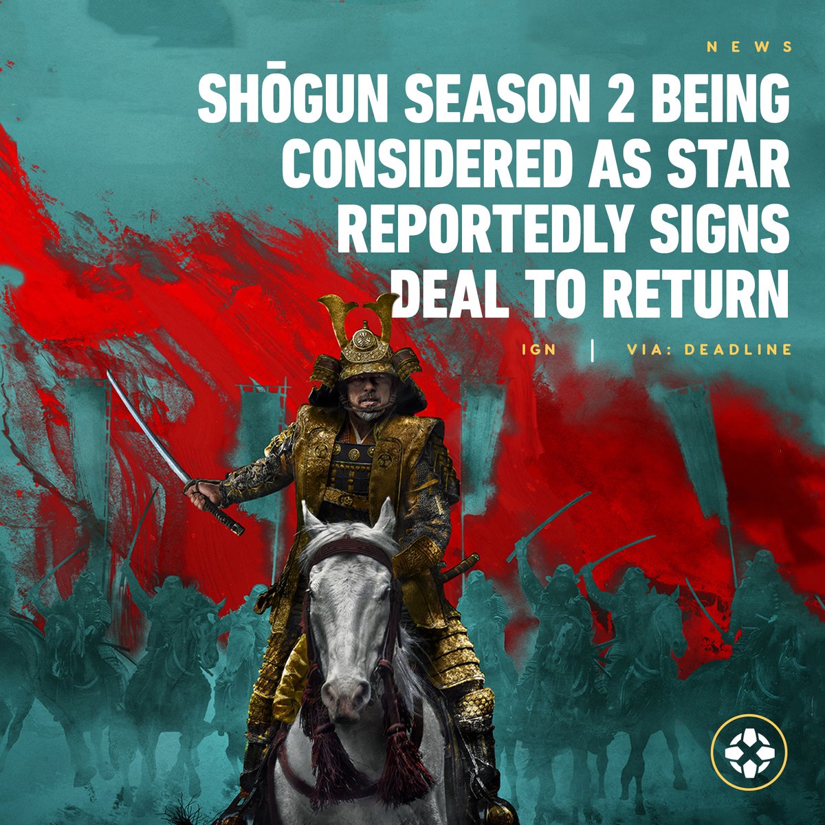 IGN's tweet image. FX’s smash-hit historical limited series Shōgun may be getting a second season after all following star and producer Hiroyuki Sanada signing a deal to reprise his role as Yoshii Toranaga. bit.ly/4dxjjL9