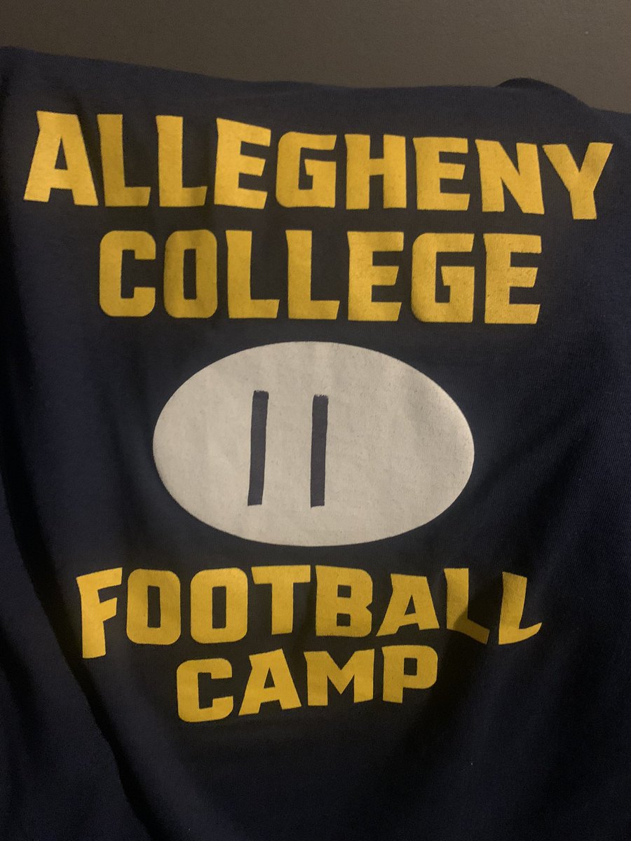 Had a great time at Allegheny Friday night lights camp‼️Thank you for having me @AlleghenyFB @CoachHanhold @WGHFootball @Worm02
