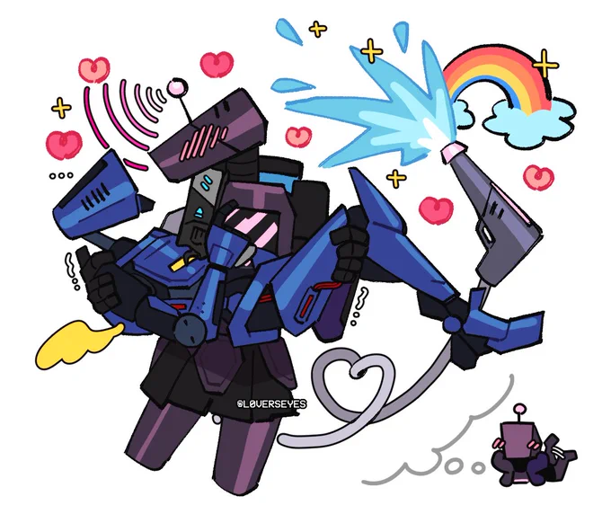 (ultrakill oc) sinta and V1 ^_^ 