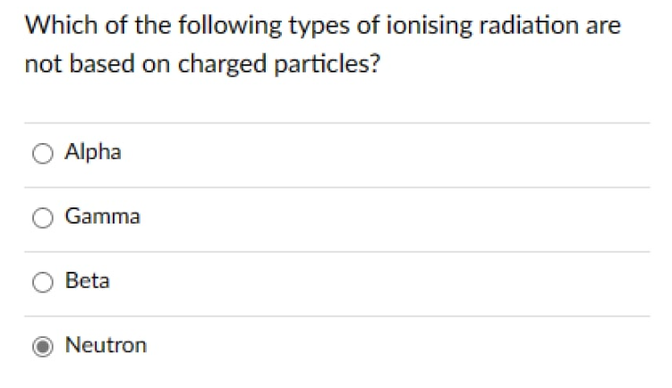 Would like to know the correct answer - Gamma or Neutron, and why?
Thank you.
#Radiation #sciencetwitter