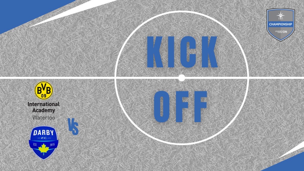 We are underway at Rim Park where @bvbiawaterloo host @DarbyFCL1OMin the Ontario Championship Division! For lineups and more detailed match updates, download the League 1 Canada app. iOS: sport.li/nk-l1ca-apple Android: sport.li/nk-l1ca-google #L1OLive