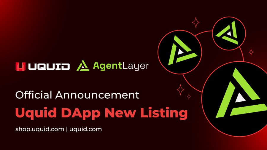 🧿 @Agent_Layer has been listed on @uquidcard #dapp hub

🧿 #AgentLayer is a cutting-edge protocol that facilitates the collaboration of autonomous #AI agents through various functional components

🔽 VISIT
dapp.uquid.com
#SCN1