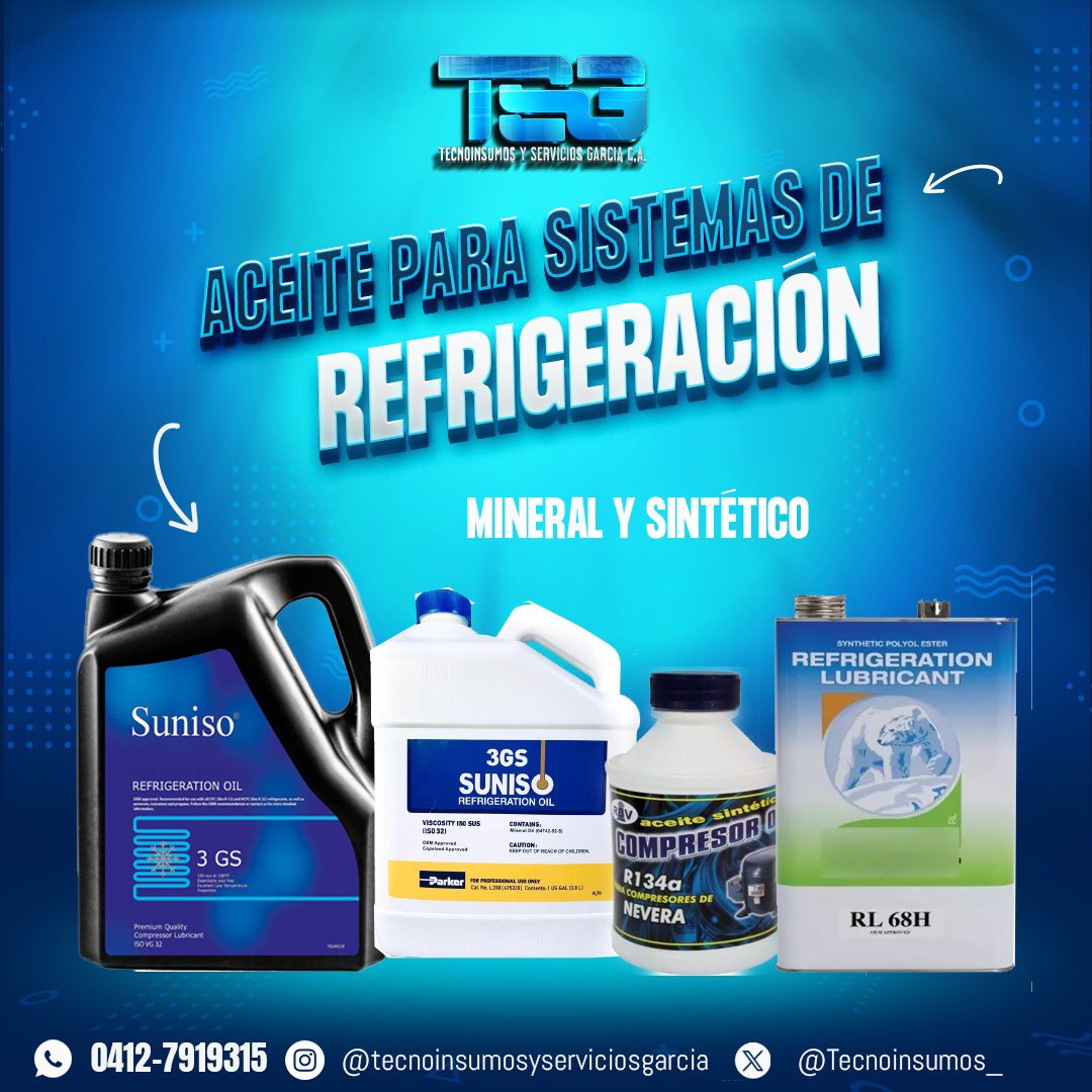 Alexa Gómez (@alexagomezdos) on Twitter photo Aceite para sistemas de refrigeración, mineral y sintético al mejor precio en <a href="/Tecnoinsumos_/">Tecnoinsumos y Servicios García CA</a> ⛓️🔩🪛⛏️🪓 Envíos 📦 a nivel nacional . Contáctanos 📲 Aceite para sistemas de refrigeración, mineral y sintético al mejor precio en <a href="/Tecnoinsumos_/">Tecnoinsumos y Servicios García CA</a> ⛓️🔩🪛⛏️🪓 Envíos 📦 a nivel nacional . Contáctanos 📲