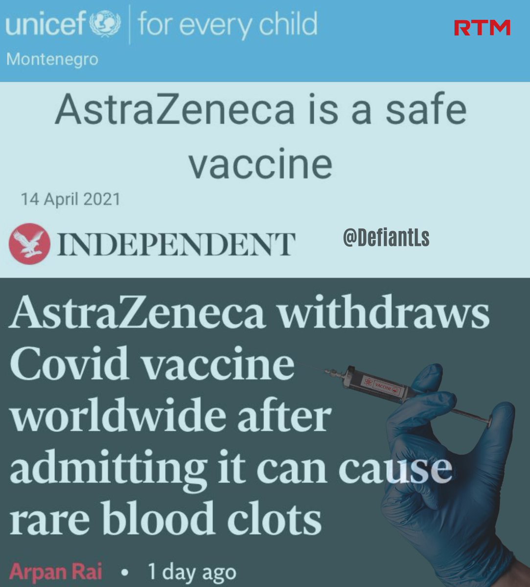 ____ is safer than AstraZeneca. Fill in the blank.