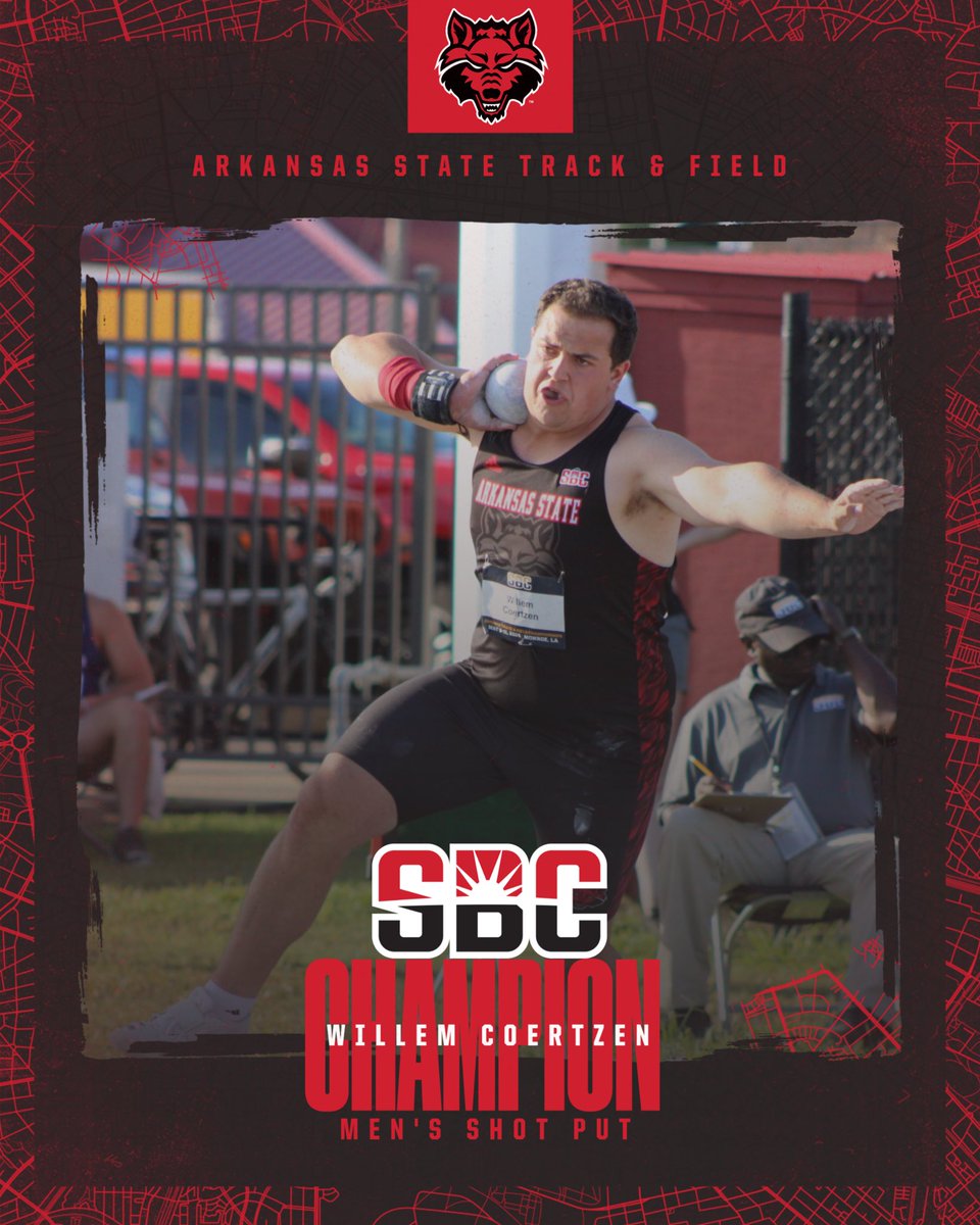🥇CONFERENCE CHAMPION🥇

Willem Coertzen is your men’s shot put champion with a throw of 18.52m (60-9.25)!

#WolvesUp