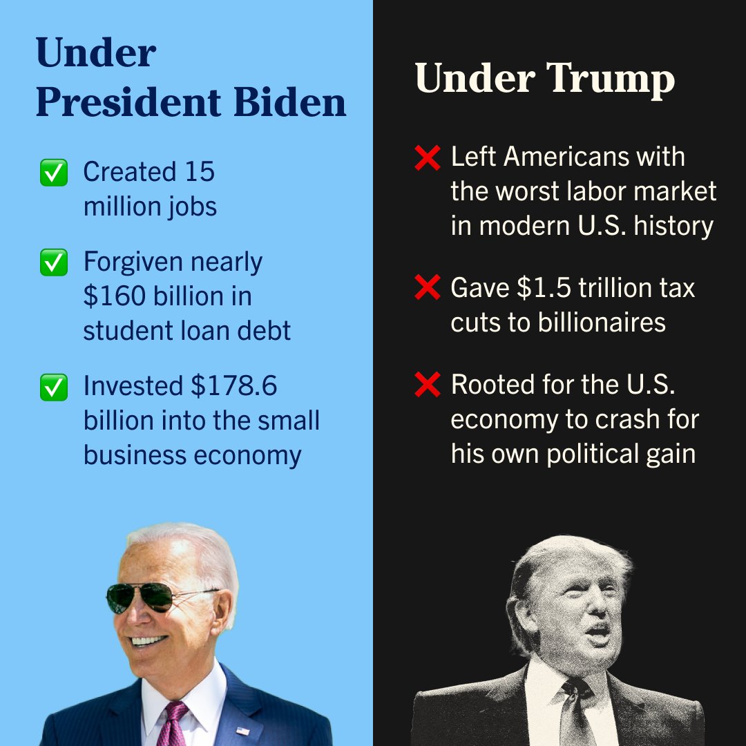 TheDemocrats's tweet photo. The contrast is clear. https://t.co/Kec3Xjn8lQ