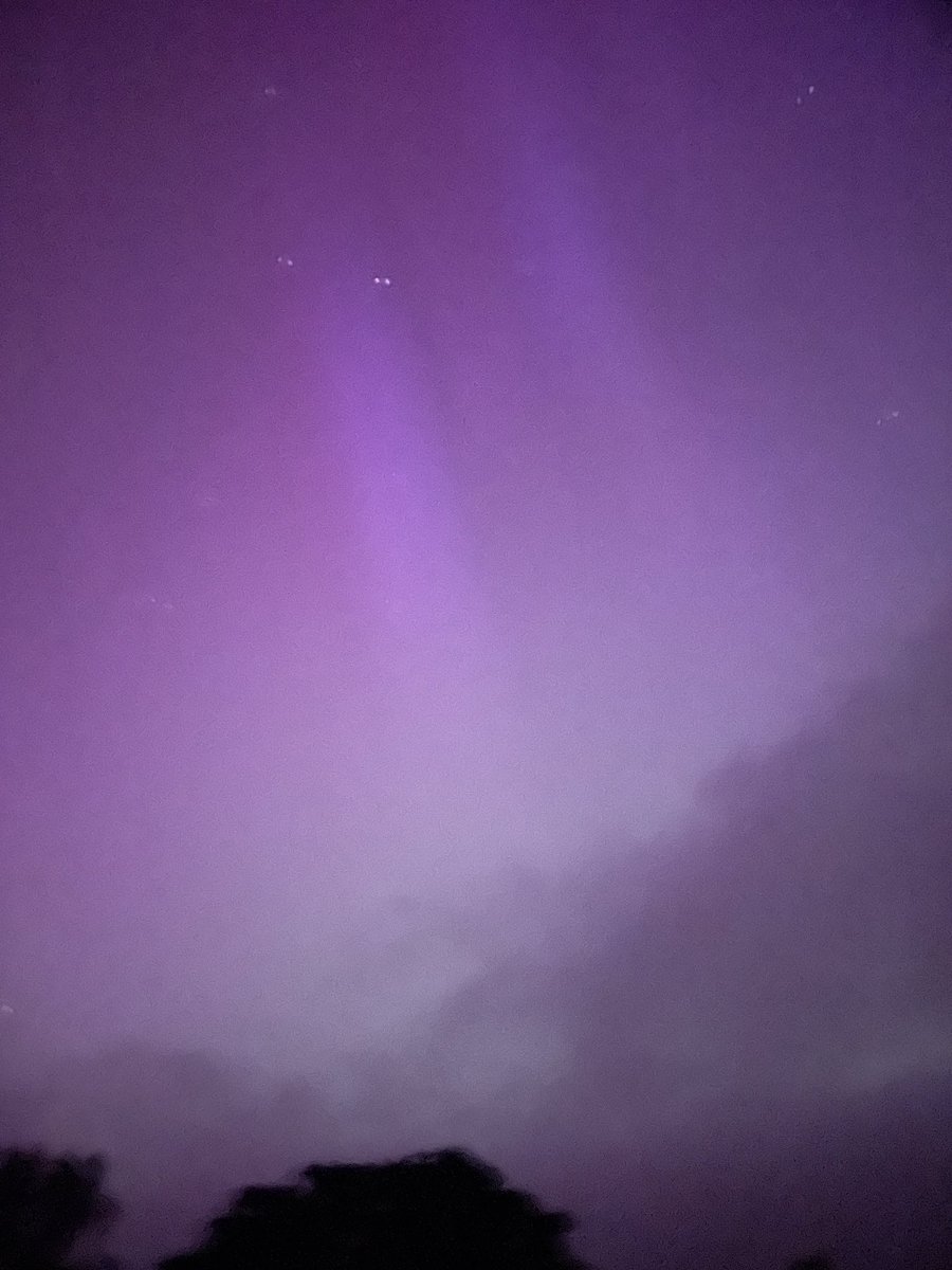 AURORA WATCH: Get outside & point your phone to the night sky. The solar storm has provided us with a stunning light show- I’m in Cork & this is what we’re seeing! #aurora #solarstorm