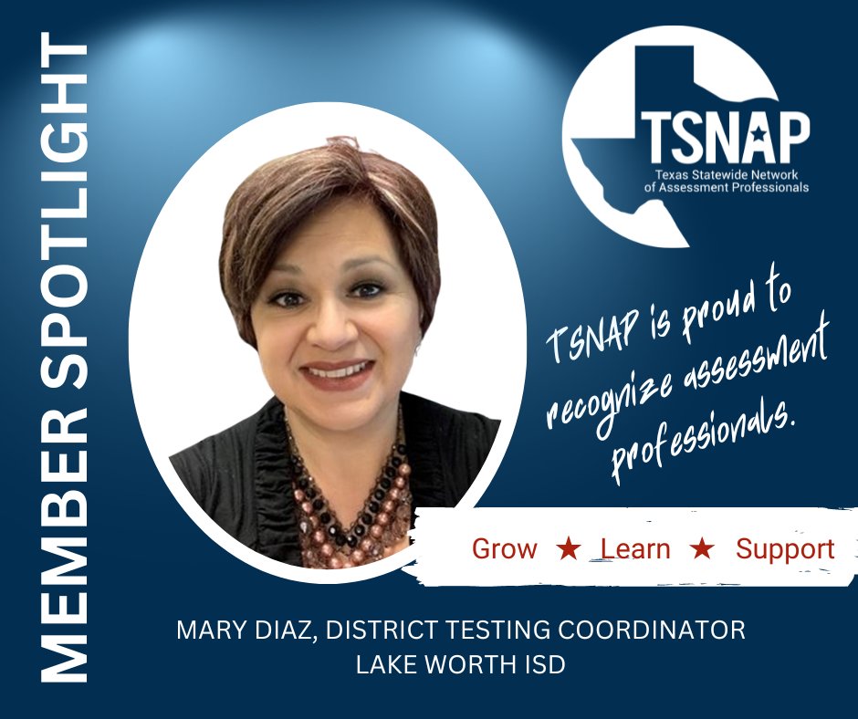 Members are our greatest resource. Meet Mary Diaz of @LakeWorthISD in Region 11. #growlearnsupport Read more about Mary at tsnap.org/page/MemberSpo…