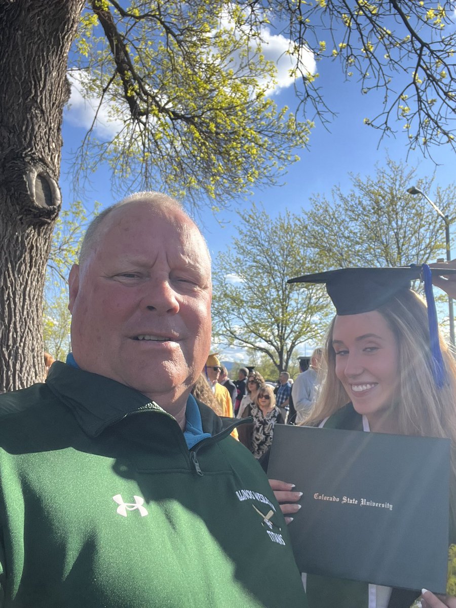 Congrats to my baby. Graduated today from Colo State. So proud of you Anna Martel