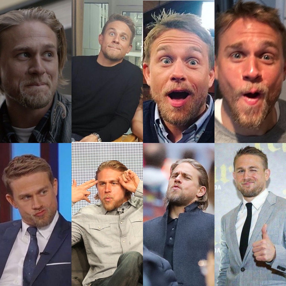 Friday faces with #charliehunnam #jaxteller #raleighbecket #kai #percyfawsett #williamironheadmiller #alanmcmichael #bosie @rebelmoon #pacificrim #triplefrontier #lostcityofz #crimsonpeak #coldmountain #funnyfaces #smiles #enjoyinglife ⁦@SOAMediaAddicts⁩ #sexiestmanalive