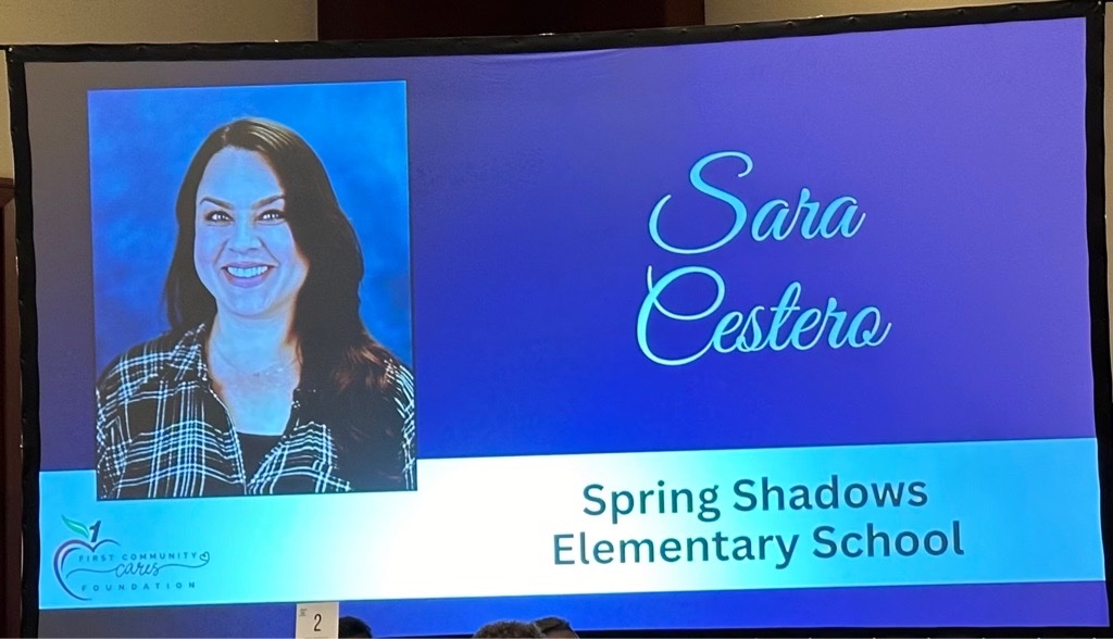 🏆🥇Tonight we get to celebrate our Teacher of the Year, Ms.Cestero!!🏆🥇 <a href="/DrAylinMartinez/">Aylin Martinez</a> @MrsVTristan <a href="/SBISD/">Spring Branch ISD</a>