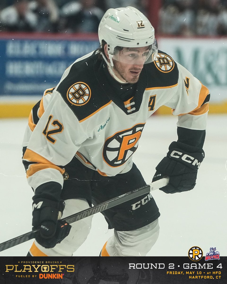 Trailing 1-0 with 7:00 to play in the second frame #AHLBruins | @dunkindonuts