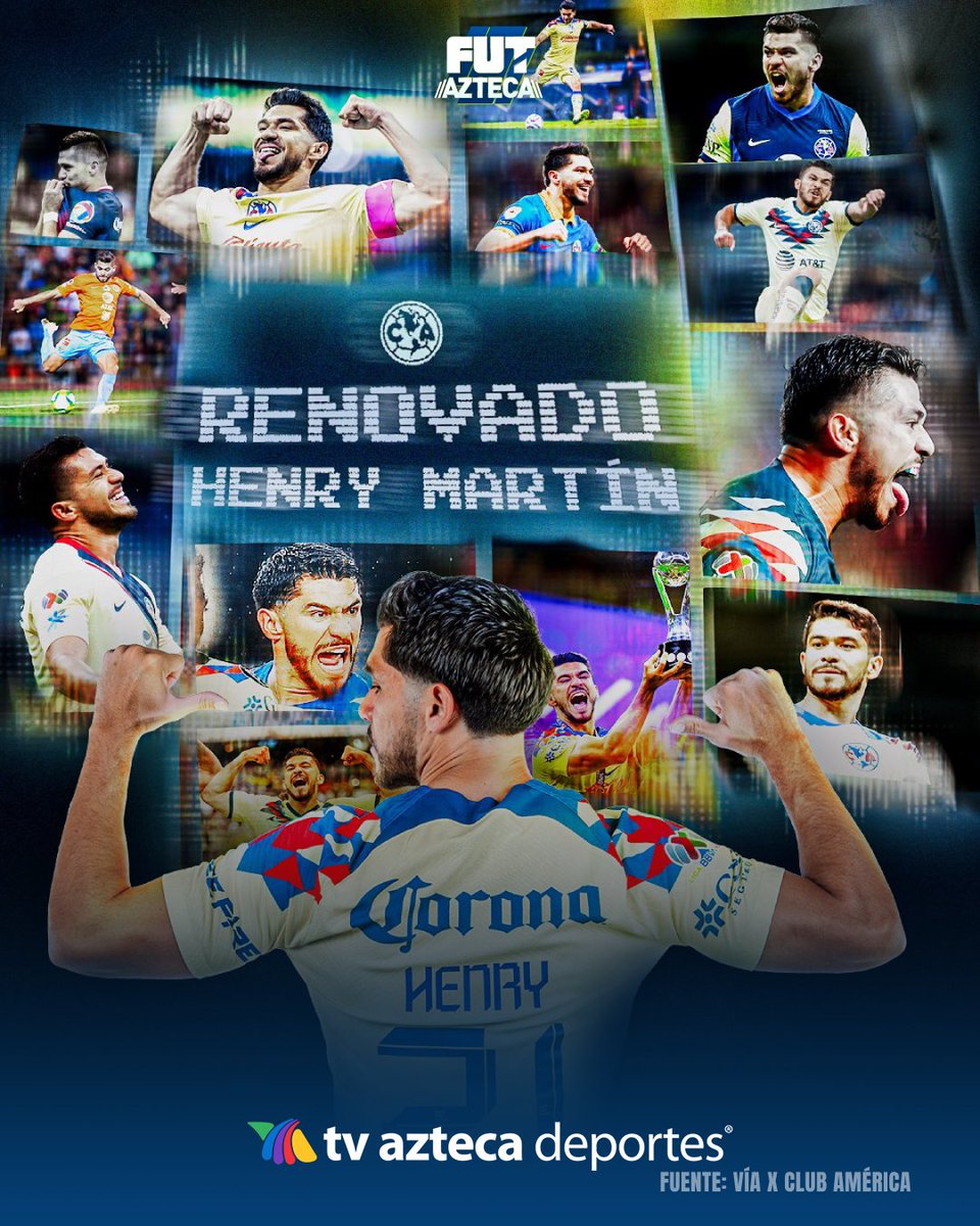 La Bomba continúa 😎 Henry Martín renovó contrato con el Club América. #ClubAmerica #HenryMartin