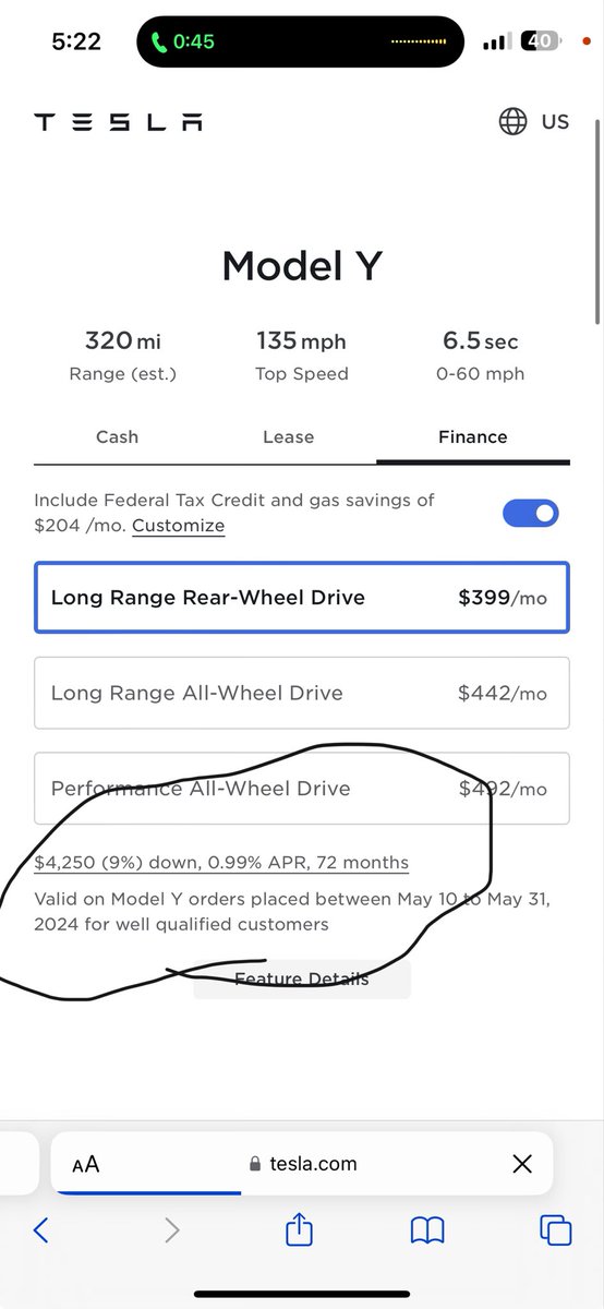 BREAKING: Tesla has brought the Model Y rate down to .99% with $4250 down til May 31st!